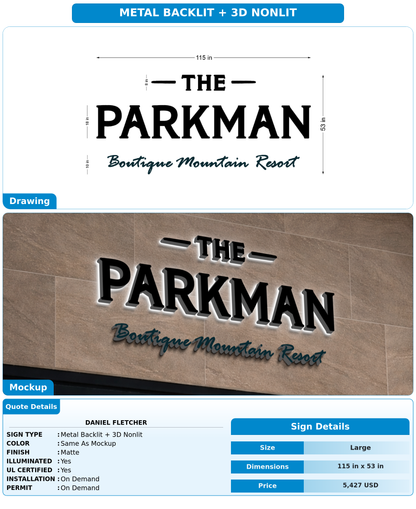 CUSTOM MOCKUP SIGN FOR Daniel Fletcher