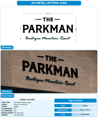 CUSTOM MOCKUP SIGN FOR Daniel Fletcher