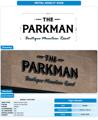 CUSTOM MOCKUP SIGN FOR Daniel Fletcher