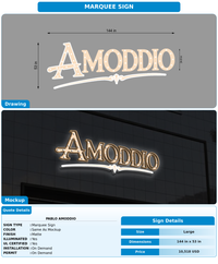 CUSTOM MOCKUP SIGN FOR Pablo Amoddio