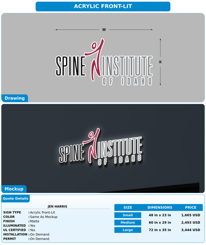 CUSTOM MOCKUP SIGN FOR Jen Harris