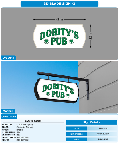 CUSTOM MOCKUP SIGN FOR Gary M. Dority