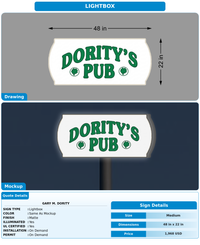 CUSTOM MOCKUP SIGN FOR Gary M. Dority