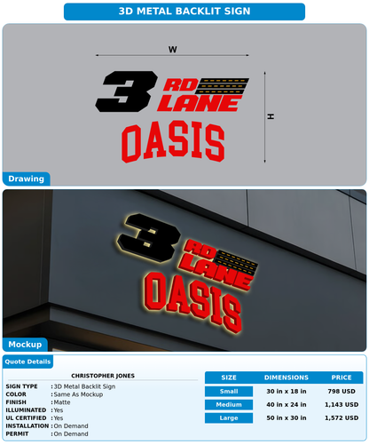 CUSTOM MOCKUP SIGN FOR Christopher Jones