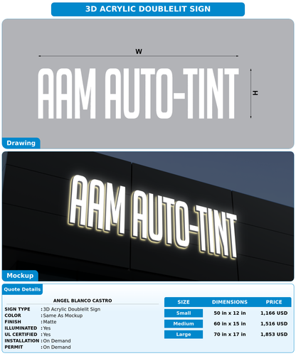 CUSTOM MOCKUP SIGN FOR Angel blanco castro