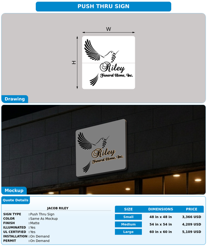 CUSTOM MOCKUP SIGN FOR Jacob Riley