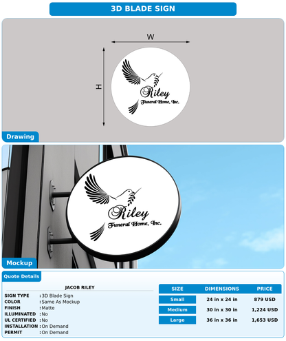 CUSTOM MOCKUP SIGN FOR Jacob Riley