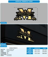 CUSTOM MOCKUP SIGN FOR Michael Pringle II