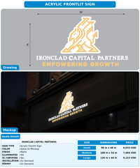 CUSTOM MOCKUP SIGN FOR IRONCLAD CAPITAL PARTNERS