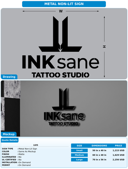 CUSTOM MOCKUP SIGN FOR Luis