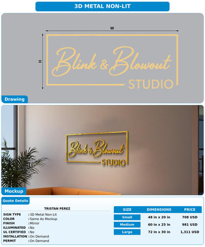 CUSTOM MOCKUP SIGN FOR Tristan Perez