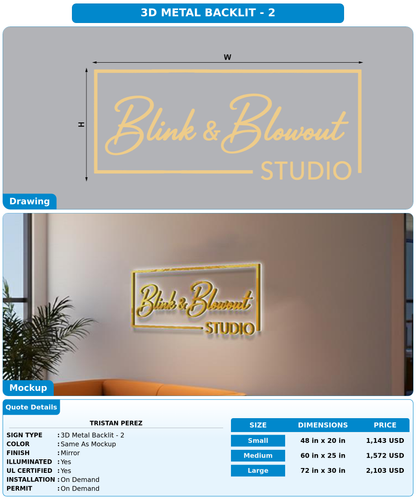 CUSTOM MOCKUP SIGN FOR Tristan Perez