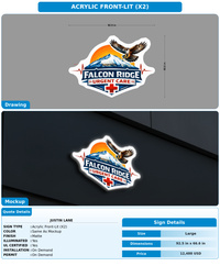 CUSTOM MOCKUP SIGN FOR Justin Lane