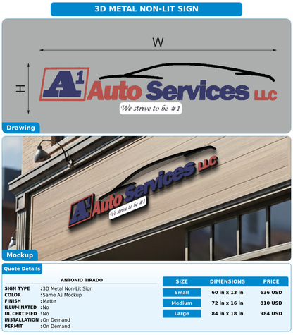 CUSTOM MOCKUP SIGN FOR Antonio tirado