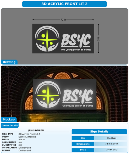 CUSTOM MOCKUP SIGN FOR Jesus Deleon