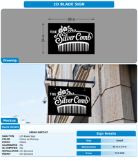 CUSTOM MOCKUP SIGN FOR Sarah Hartley