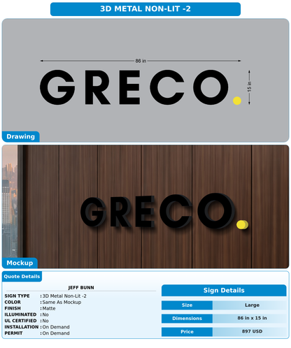 CUSTOM MOCKUP SIGN FOR Jeff Bunn