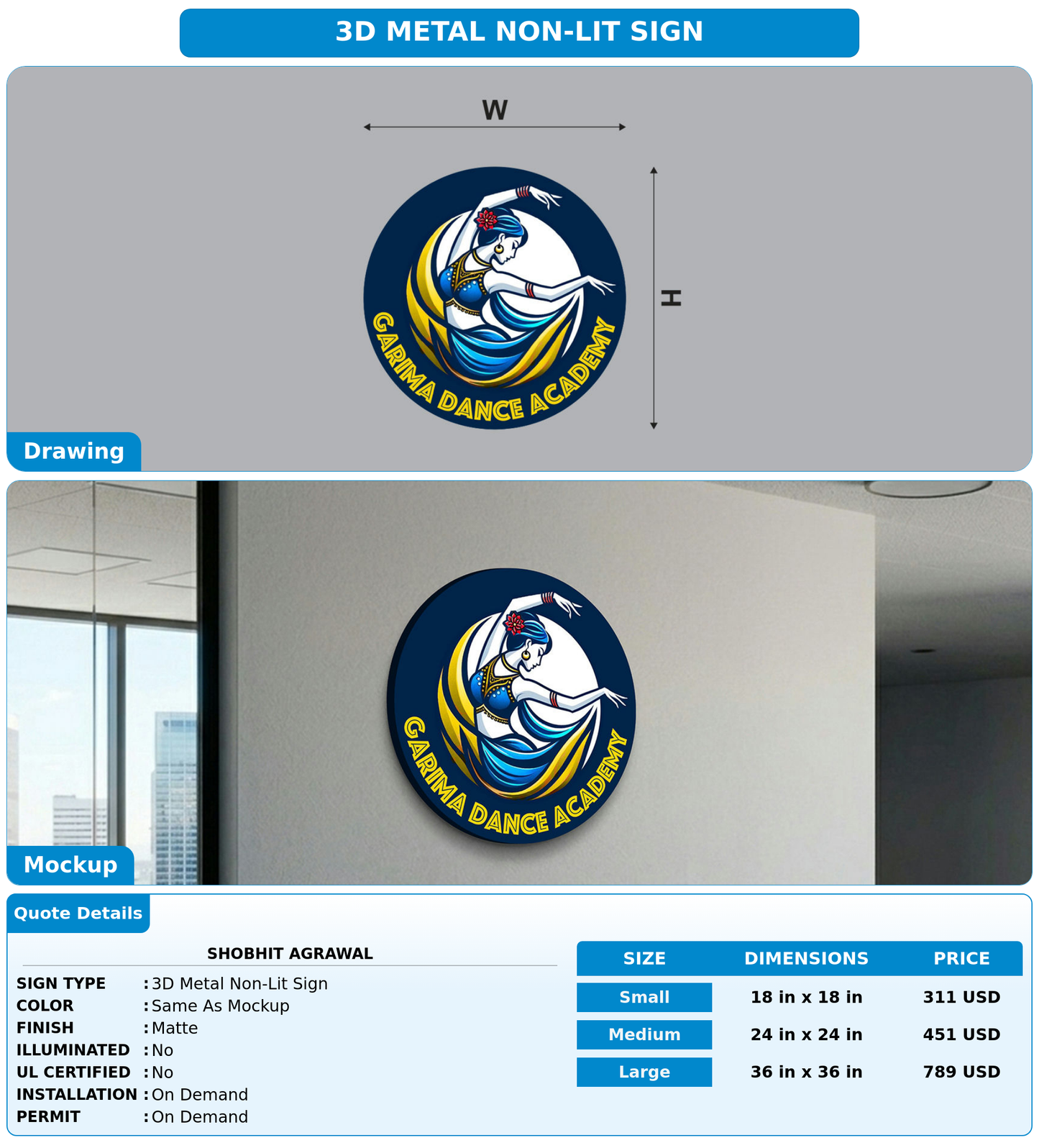 CUSTOM MOCKUP SIGN FOR Shobhit Agrawal