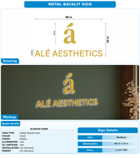 CUSTOM MOCKUP SIGN FOR Aleesha Hurd