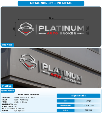 CUSTOM MOCKUP SIGN FOR abdel karim kaddoura