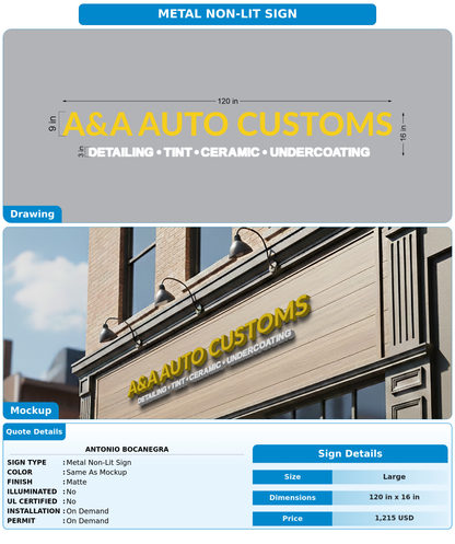 CUSTOM MOCKUP SIGN FOR antonio bocanegra