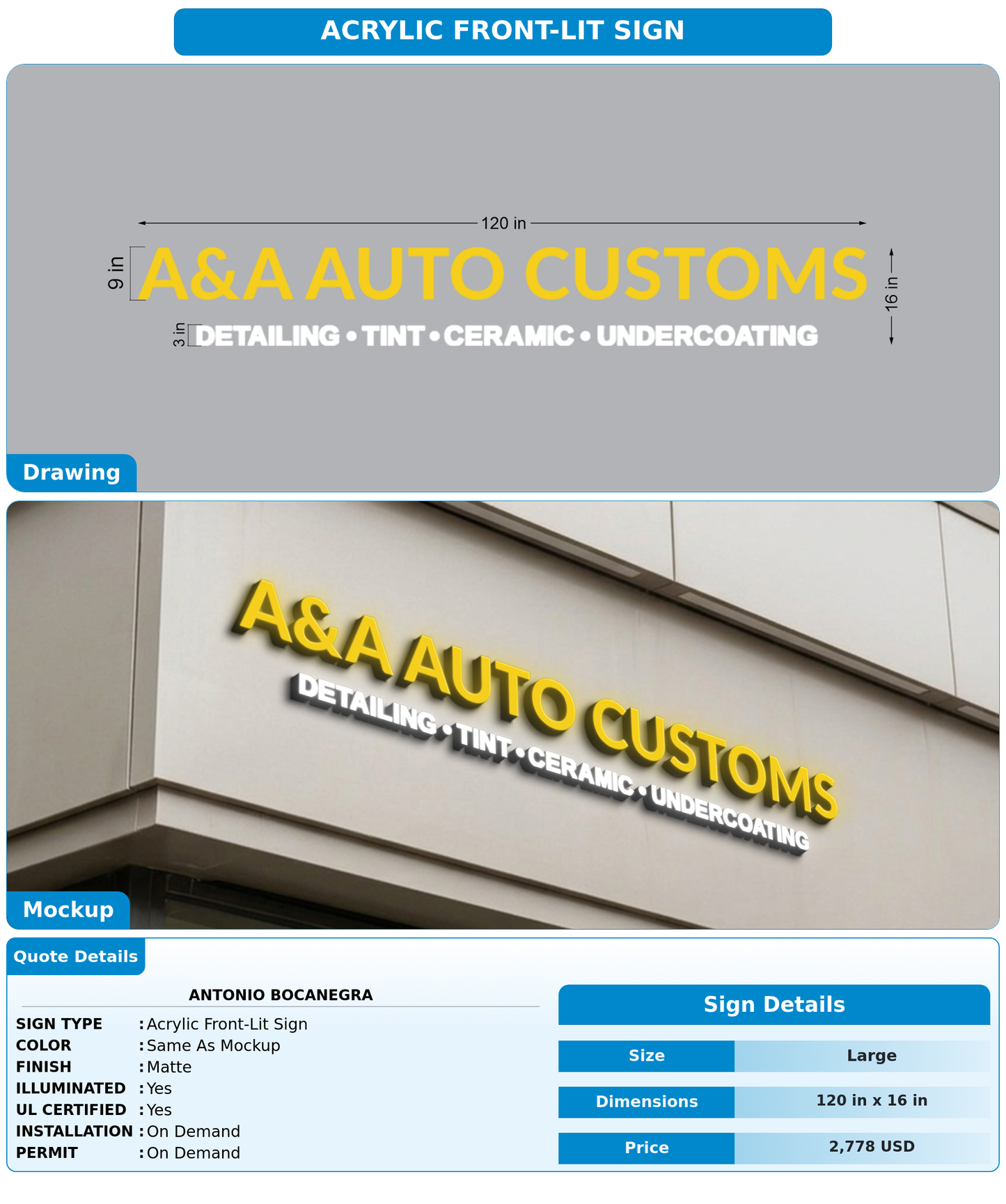 CUSTOM MOCKUP SIGN FOR antonio bocanegra