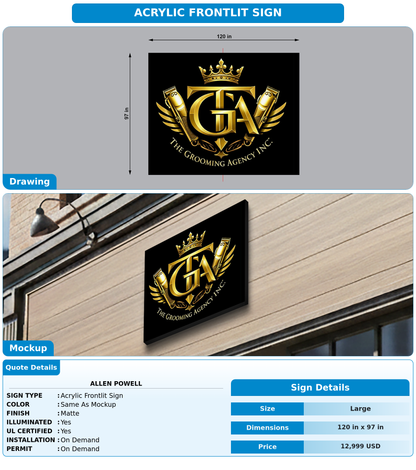 CUSTOM MOCKUP SIGN FOR Allen Powell