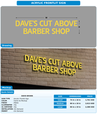 CUSTOM MOCKUP SIGN FOR David Brown