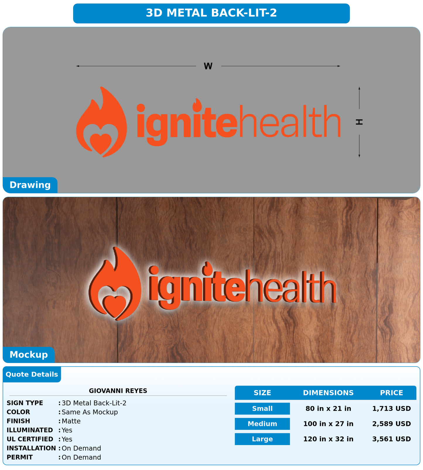 CUSTOM MOCKUP SIGN FOR Giovanni Reyes
