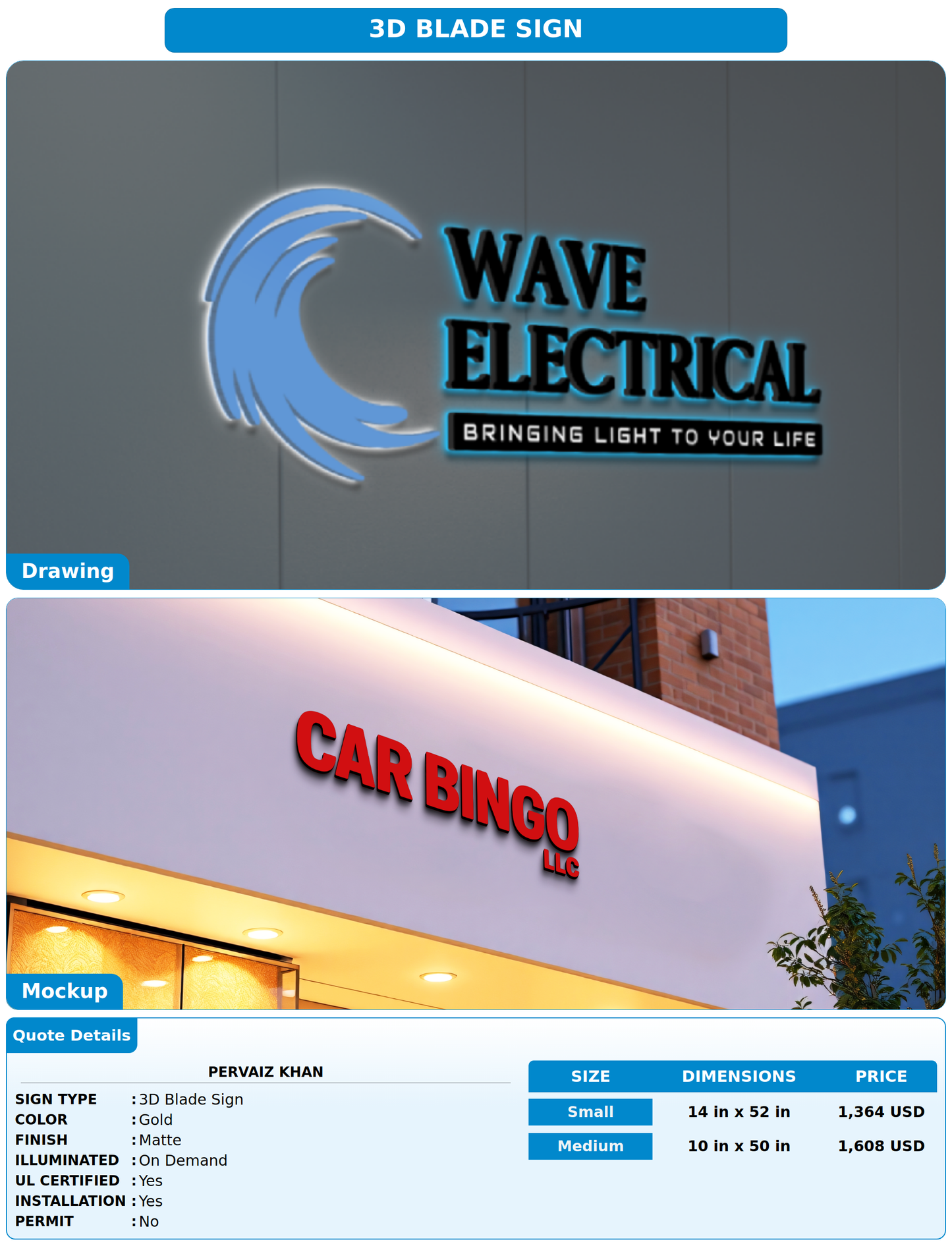 CUSTOM MOCKUP SIGN FOR Pervaiz Khan