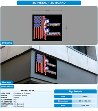 CUSTOM MOCKUP SIGN FOR BRITTANY HICKS