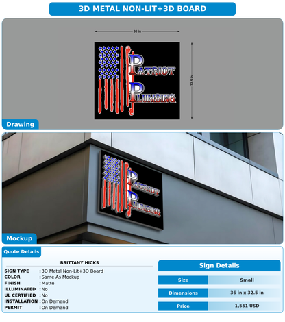 CUSTOM MOCKUP SIGN FOR BRITTANY HICKS