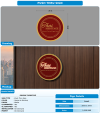 CUSTOM MOCKUP SIGN FOR ONUMA THONGTHIP