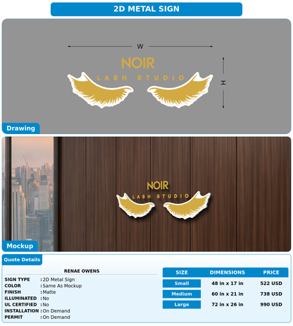 CUSTOM MOCKUP SIGN FOR Renae Owens