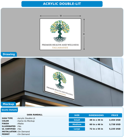CUSTOM MOCKUP SIGN FOR Sara Randall