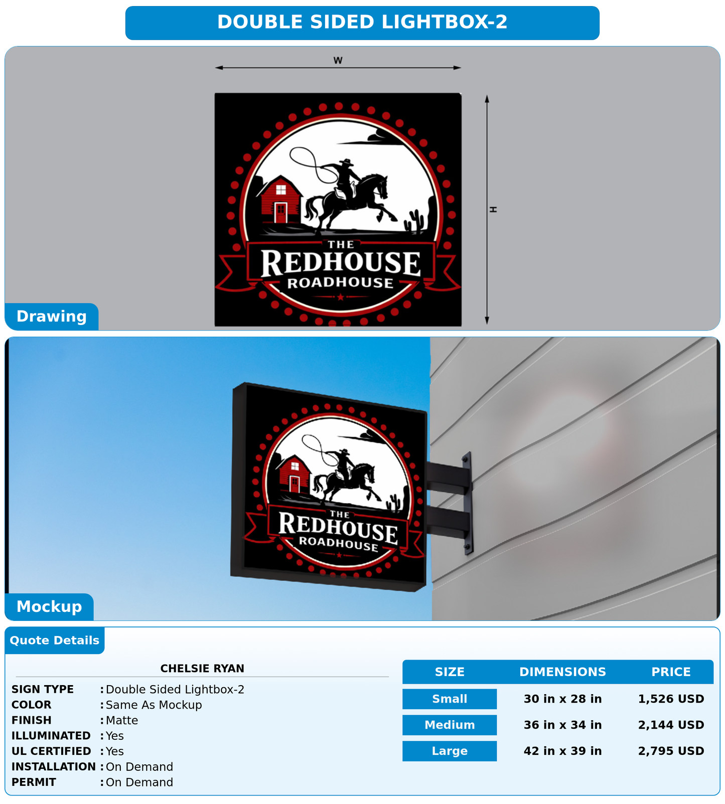 CUSTOM MOCKUP SIGN FOR Chelsie Ryan
