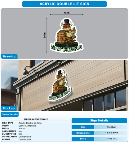 CUSTOM MOCKUP SIGN FOR Jeremiah Vanwinkle