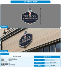 CUSTOM MOCKUP SIGN FOR Dexter Wells