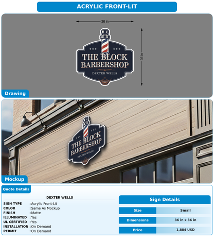 CUSTOM MOCKUP SIGN FOR Dexter Wells