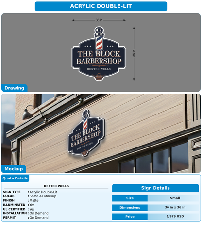 CUSTOM MOCKUP SIGN FOR Dexter Wells