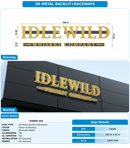 CUSTOM MOCKUP SIGN FOR Robert Ade