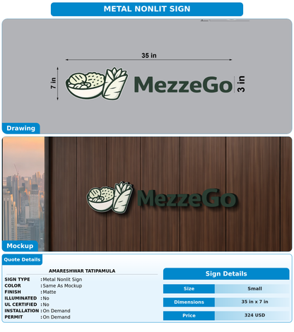 CUSTOM MOCKUP SIGN FOR Amareshwar Tatipamula
