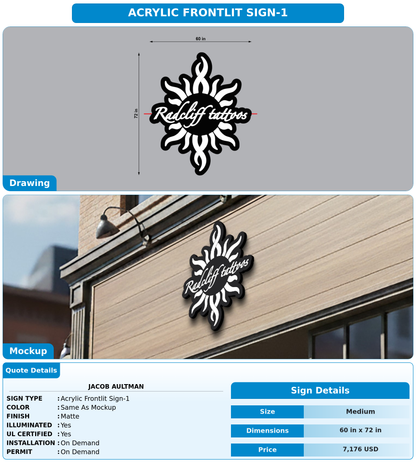 CUSTOM MOCKUP SIGN FOR Jacob Aultman