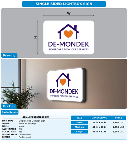 CUSTOM MOCKUP SIGN FOR OBIANUJU DERAH OBIEZE