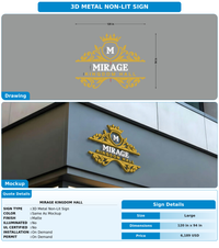 CUSTOM MOCKUP SIGN FOR Mirage Kingdom Hall