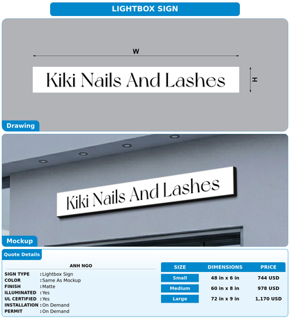 CUSTOM MOCKUP SIGN FOR Anh ngo