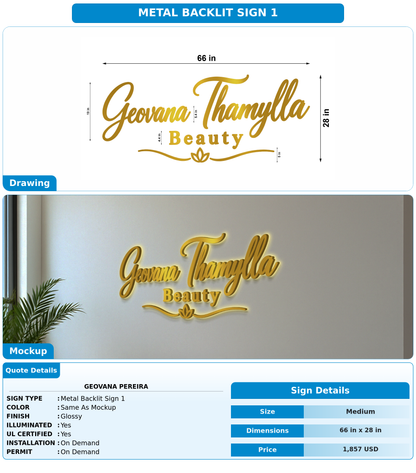 CUSTOM MOCKUP SIGN FOR Geovana Pereira