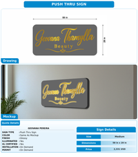 CUSTOM MOCKUP SIGN FOR Geovana Pereira
