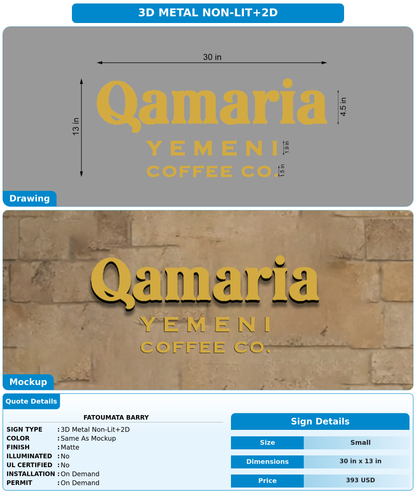 CUSTOM MOCKUP SIGN FOR Fatoumata Barry