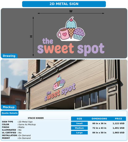 CUSTOM MOCKUP SIGN FOR Stacie Kinder